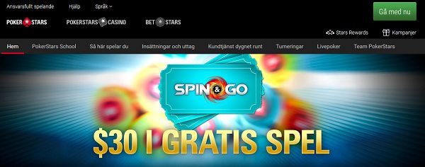 Pokerstars får Svensk Spellicens