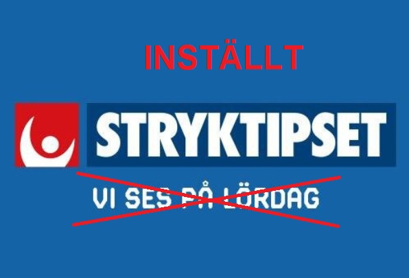 Stryktipset ställs in pga coronaviruset